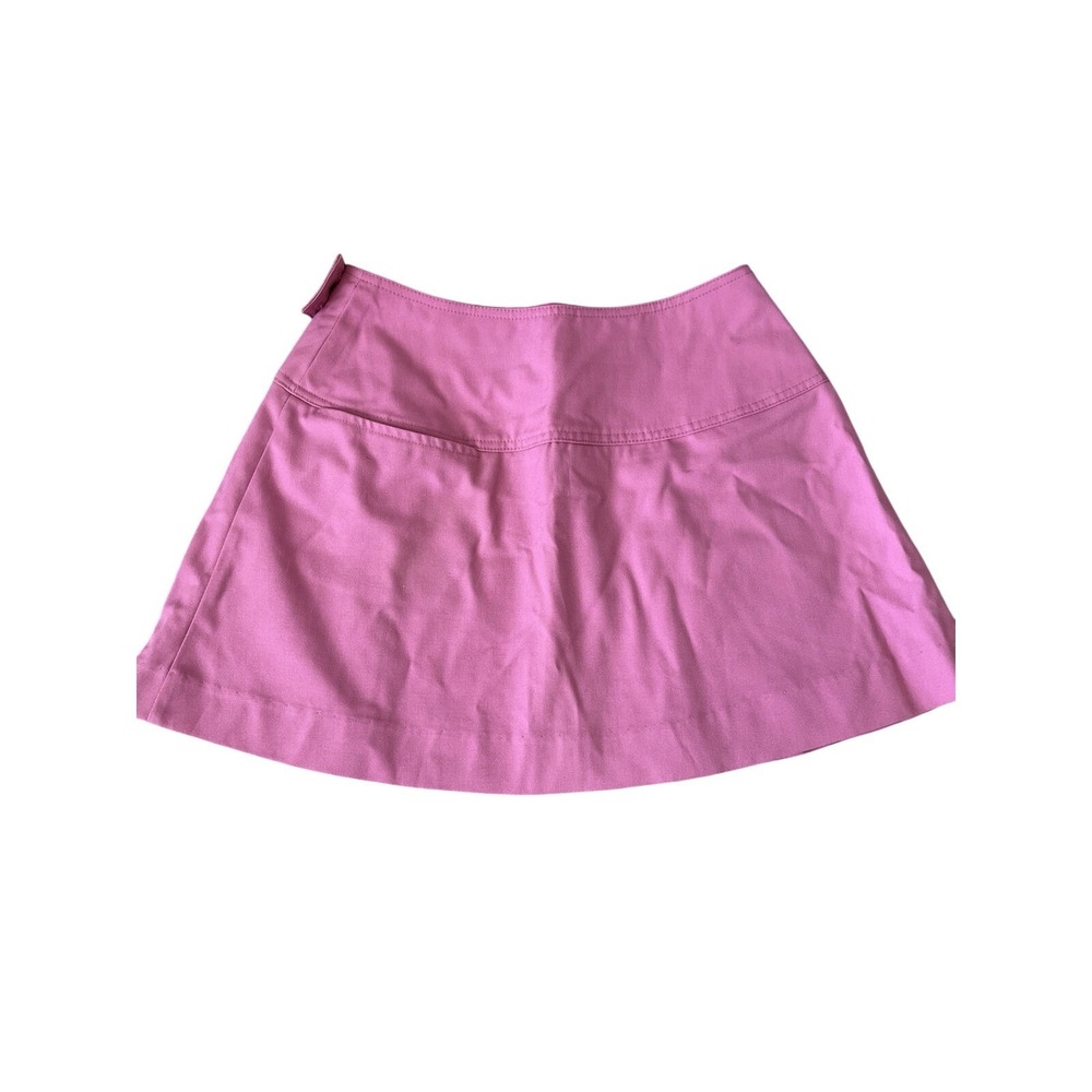 VTG Y2K Tail Tennis Golf Pleated Pink Wrap Mini micro Skirt coquette Size 10 - Picture 3 of 9